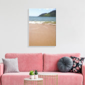 Kalapaki Bay Strand op Kauai in Hawaï Canvas Afdruk (Insitu (Woonkamer))