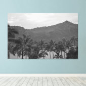 Kalapaki Beach Bay Kauai Canvas Afdruk (Insitu (Houten vloer))