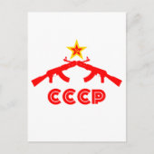 kalashnikov AK47 met Red Star Briefkaart (Voorkant)