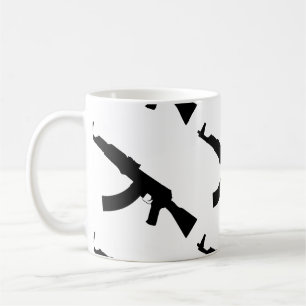 Kalashnikov ak 47 silhouet koffiemok