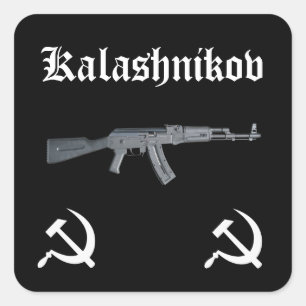 Kalashnikov AK-47 Vierkante Sticker