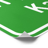 Kalasin Ahead ⚠ Thai Highway Traffic Sign ⚠ Poster (Hoek)