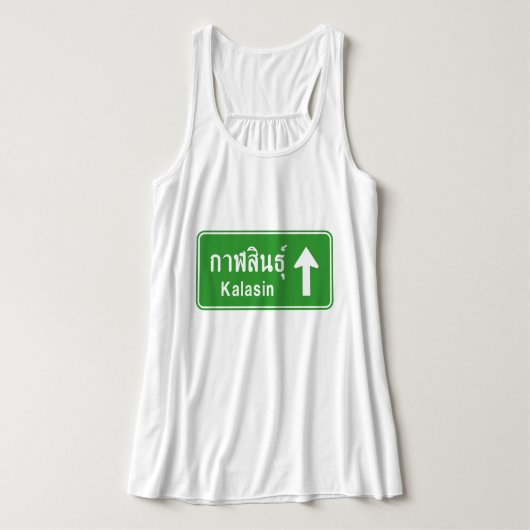 Kalasin Ahead ⚠ Thai Highway Traffic Sign ⚠ Tanktop (Design voorkant)