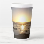 Kalbarri Beach Sunset Latte Mokken (Voorkant)