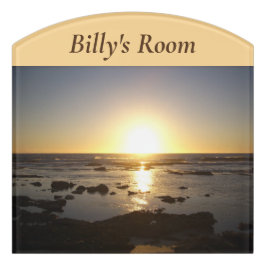 Kalbarri Beach Sunset Personalized Deurbordjes