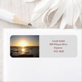 Kalbarri Beach Sunset Return Address Labels (Insitu)