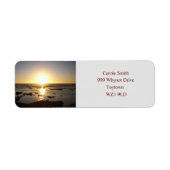 Kalbarri Beach Sunset Return Address Labels (Voorkant)