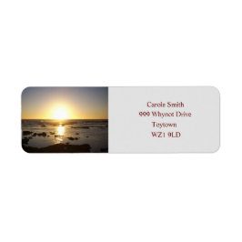 Kalbarri Beach Sunset Return Address Labels