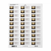 Kalbarri Beach Sunset Return Address Labels (Full Sheet)