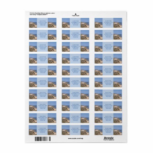 Kalbarri Return Label (Full Sheet)
