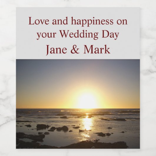 Kalbarri Sunset Wijn Etiket (Enkel label)