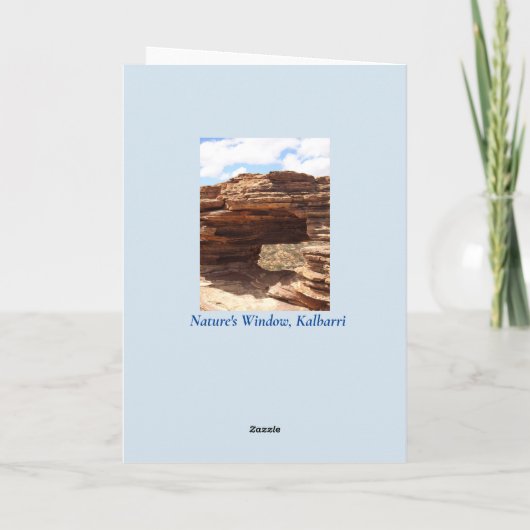 Kalbarri Vaderdag Kaart (Achterkant)