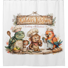Kalderi Keuken vol Goedheid Douchem Curtain Douchegordijn
