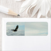 Kale adelaar & bergen etiket (Insitu)