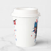 Kale adelaar en levendige sterren en strepen beker (Rechts)