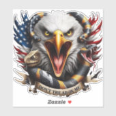 Kale adelaar Gadsden Slang Combo2 Sticker (Vel)