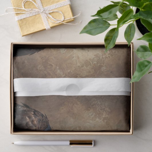 Kale adelaar in Victoriaans kleding Tissuepapier (Geschenk)