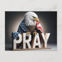 Kale Adelaar met een bidteken