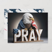 Kale Adelaar met een bidteken Briefkaart (Voorkant / Achterkant)