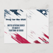 Kale Adelaar met een bidteken Briefkaart (Achterkant)