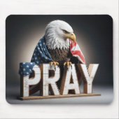 Kale Adelaar met een bidteken Muismat (Voorkant)