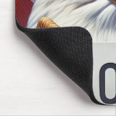 Kale adelaar met stembord muismat (Hoek)