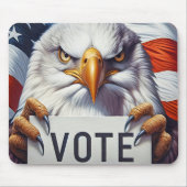 Kale adelaar met stembord muismat (Voorkant)