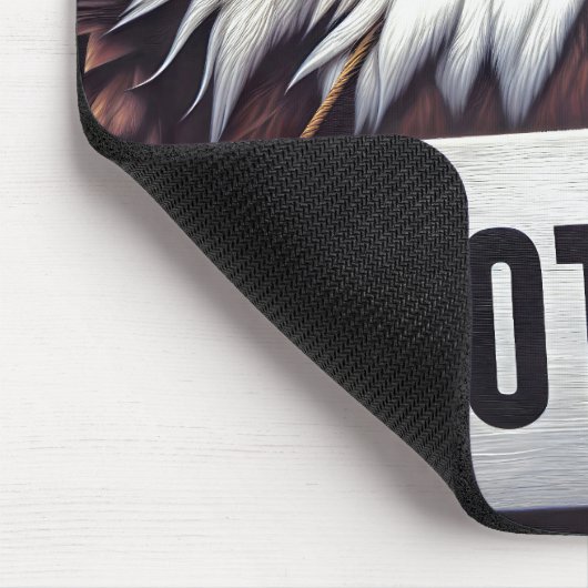 Kale adelaar met stembord muismat (Hoek)