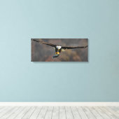 Kale adelaar met vis canvas afdruk (Insitu (Houten vloer))