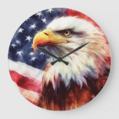 Kale adelaar met vlag van de Verenigde Staten van  Grote Klok (Voorkant)