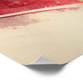 Kale adelaar met vlag van de Verenigde Staten van  Poster (Hoek)