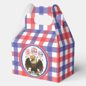 Kale adelaar met vuurwerk – VS 250 jaar 1776-2026 Bedankdoosjes (Voorkant)