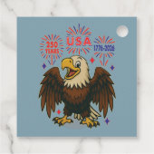 Kale adelaar met vuurwerk – VS 250 jaar 1776-2026 Bedankjes Labels (Achterkant)