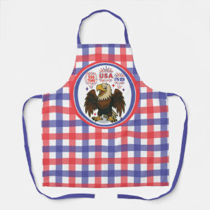 Kale adelaar met vuurwerk – VS 250 jaar 1776-2026 Schort