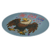 Kale adelaar met vuurwerk – VS 250 jaar 1776-2026 Snijplank (Hoek)