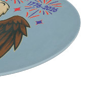 Kale adelaar met vuurwerk – VS 250 jaar 1776-2026 Snijplank (Hoek)