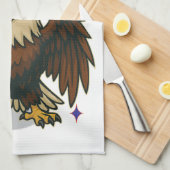 Kale adelaar met vuurwerk – VS 250 jaar 1776-2026 Theedoek (Quarter Fold)