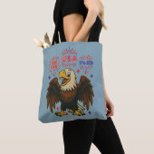 Kale adelaar met vuurwerk – VS 250 jaar 1776-2026 Tote Bag (Dichtbij)