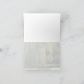 Kale adelaar met zalm Pacific Northwest Blank Feestdagen Kaart (Binnen)