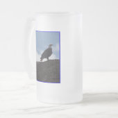 Kale adelaar op hoge grond #2 matglas bierpul (Voorkant links)