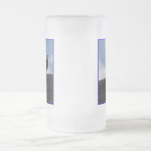 Kale adelaar op hoge grond #2 matglas bierpul (Center)