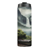 Kale Adelaar Over Waterval Wilderness Thermosbeker (Voorkant)