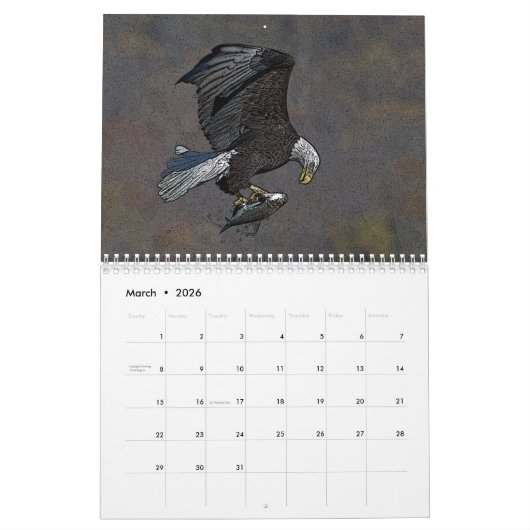 Kale Adelaar Posterized 2026 Kalender (Mar 2026)