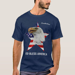 Kale Adelaar, Sterren, Vlag aanpasbare bedwelming T-shirt