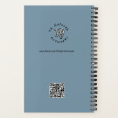 Kale adelaar stijgt over bergen Inspirerend Notitieboek (Achterkant)