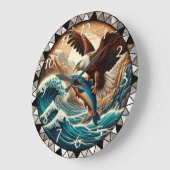 Kale Adelaar Vissen Oceaan Klok (Hoek)