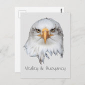 Kale adelaar vitaliteit & drijfvermogen aanpasbaar briefkaart (Voorkant / Achterkant)
