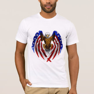 Kale adelaarsvlag van het Amerikaanse tattoo T-shirt