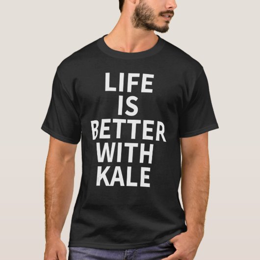 Kale Apparel - Funny Best Kale Lover Design T-shirt (Voorkant)