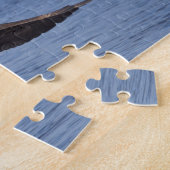 kale arend, Haliaeetus leucocephalus, tijdens vluc Legpuzzel (Zijkant)